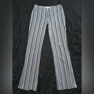 Xhilitiation Black and White Striped Pants